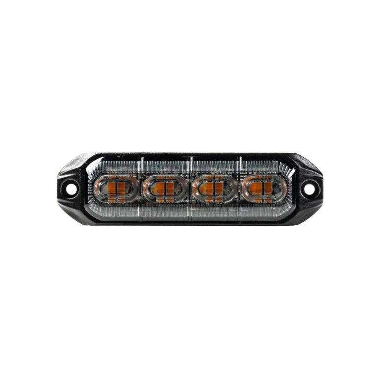 LED R65 CL2-Blitzer 4-LED amber 24V 200cm Kabel