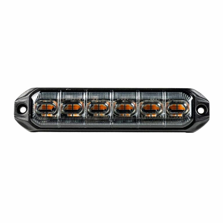 LED R65 CL2-Blitzleuchte 6-LED amber 24V 200cm Kabel