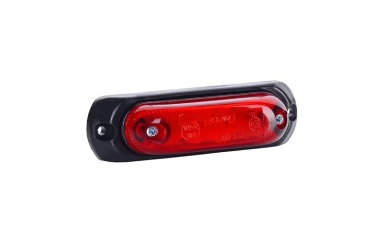 LED Positionsleuchte Rot mit Bügel | 12-24v | 50cm. Kabel | MV-4090R