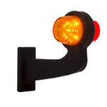 rechts | LED Begrenzungsleuchte | abgewinkelter Griff | klare Linse | 12-24v | MB-1012RA