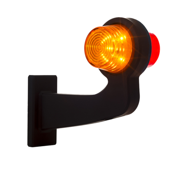 rechts | LED Begrenzungsleuchte | abgewinkelter Griff | klare Linse | 12-24v | MB-1012RA