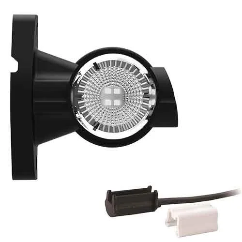 Links | LED Begrenzungsleuchte | kurzer Griff | 12-24v | 1.5mm². Stecker | M10BV-921RWA