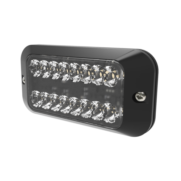 LED Blitzer | R65 | amber + weiß (geteilt) 8-LED | 12-24v | ED3789AC