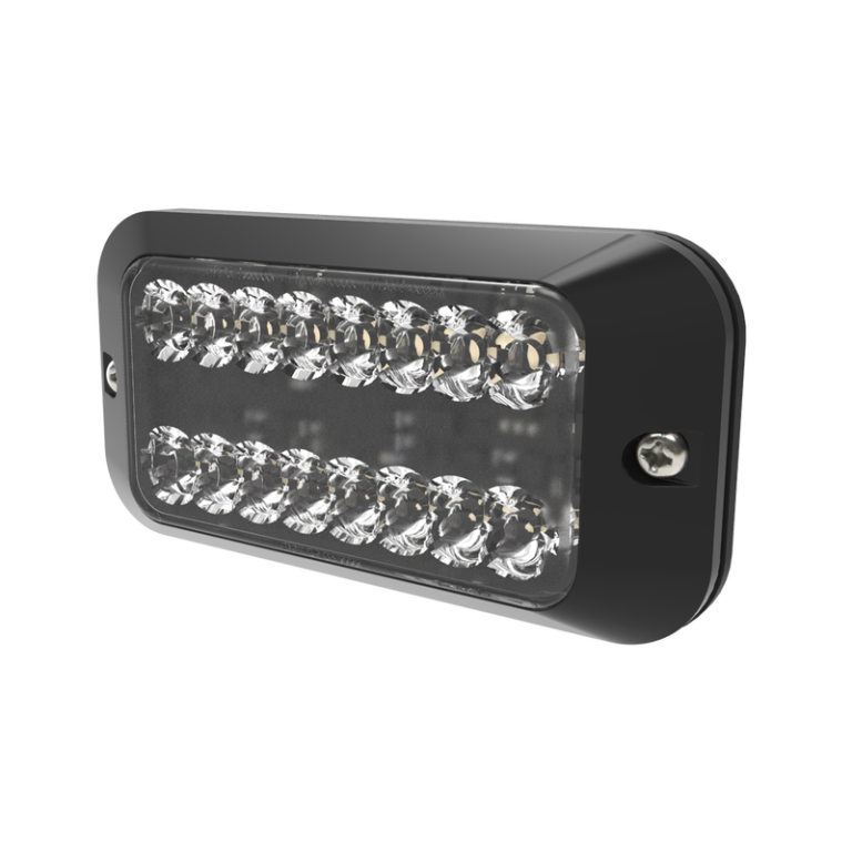 LED Blitzer | R65 | amber + weiß (geteilt) 8-LED | 12-24v | ED3789AC