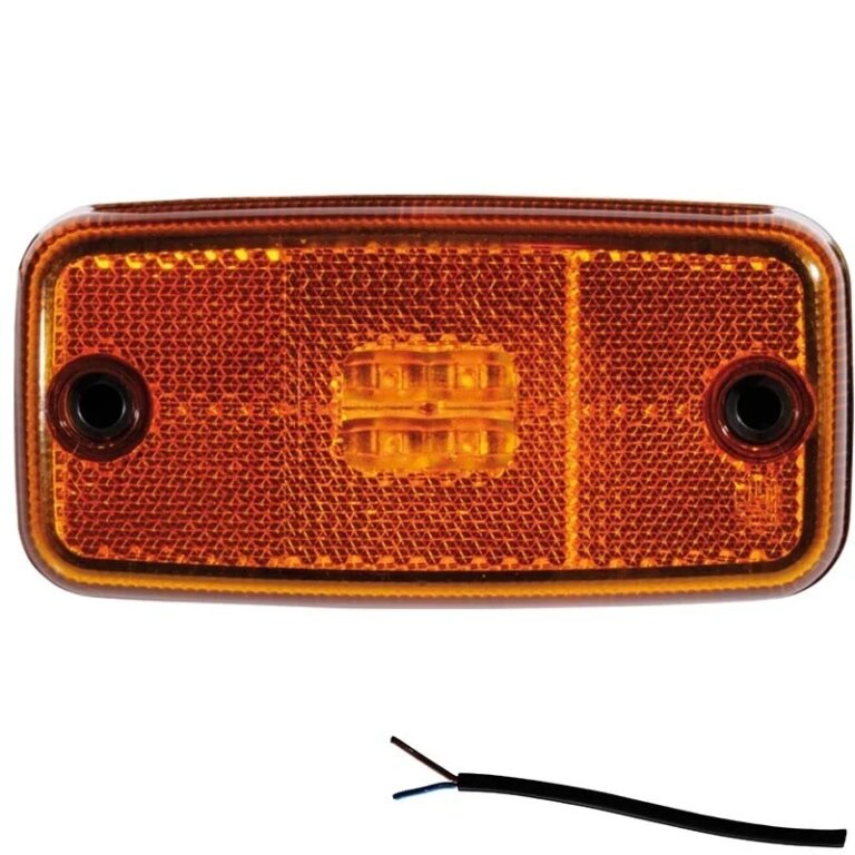LED Umrissleuchte amber | 12-24v | 50cm Kabel | M10MV-600A