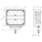 LED Arbeitsscheinwerfer | 8267 Lumen | 80 Watt | IP69K | eingebauter Deutsch Stecker | WF-8082 – Bild 7