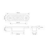 LED-Dkorationslicht grün zum Einbau | 12-24v | 20cm Kabel | 7922GMB – Bild 3