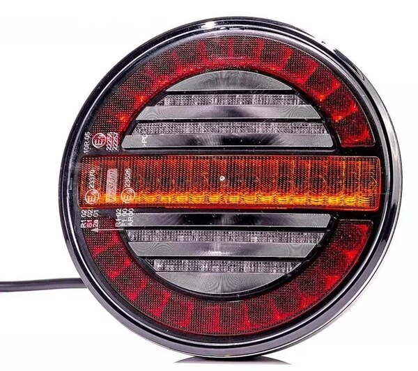 rund mit dynamischem Blinklicht | 12-24v | 100cm Kabel | VC-213