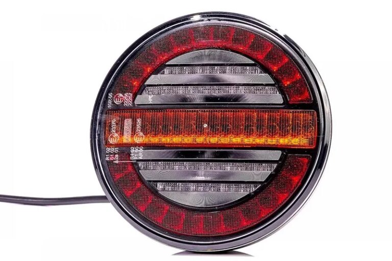 rund mit dynamischem Blinklicht | 12-24v | 100cm Kabel | VC-213