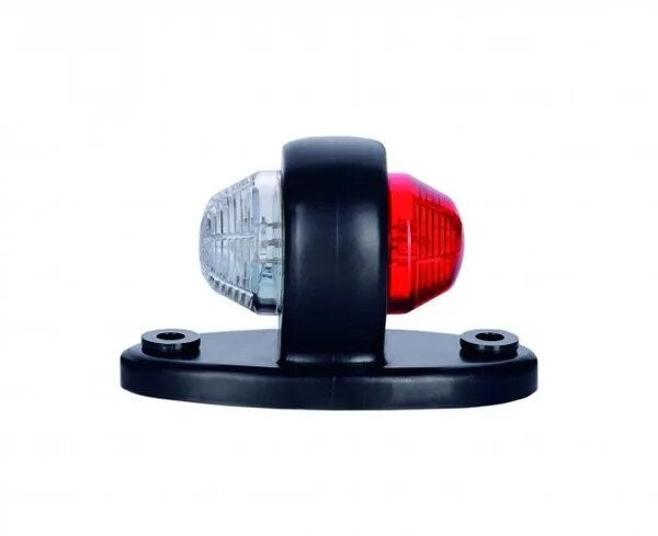 LED Begrenzungsleuchte kompakt rot-weiß 12-24v 50cm Kabel | MB-4200RW