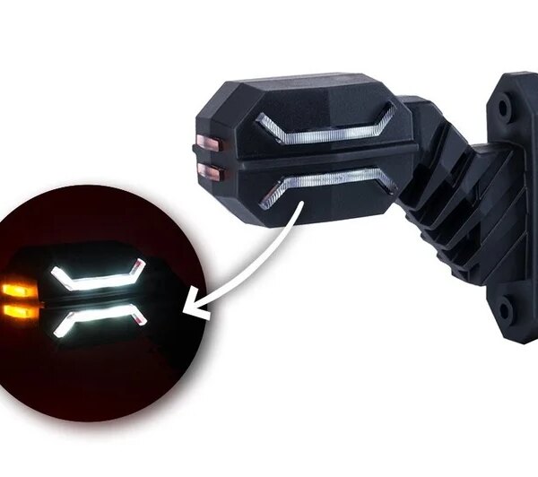 LED Begrenzungsleuchte kompakt rechts 12-24v | MB-6052RWA