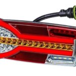 Links | LED Rücklicht dynamisches Blinklicht und Kennzeichenleuchte | 12-24v | 7-PIN | V14C7-911B7