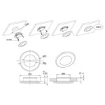 LED Innenbeleuchtung silber | 12-24v | warmweißes Licht | I10RW-200S – Bild 3
