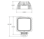 LED Arbeitsscheinwerfer | Spotlight | 15W | 600 Lumen | 12-24v | 20cm. Kabel | EW2470 – Bild 2