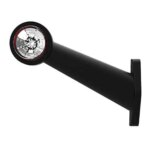 Links | LED Begrenzungsleuchte | abgewinkelter Griff | 12-24v | 0,75mm². Stecker | M10BV-511RW – Bild 2
