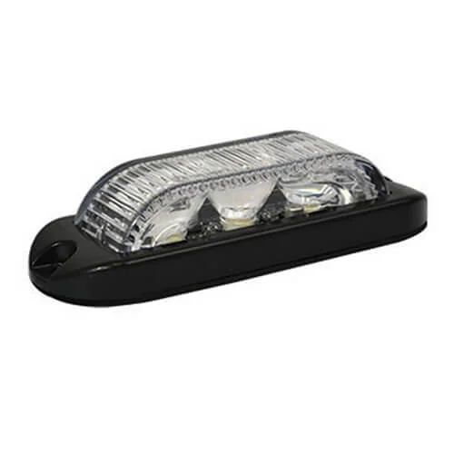 LED Blitzer 3 LEDs | weiß 180 Grad | 10-30v | LED3DVW180