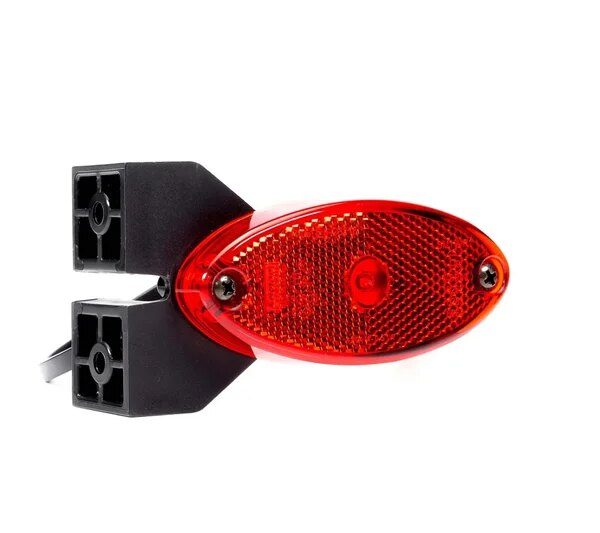 LED Positionsleuchte + Halterung oval rot 12-24v 50cm Kabel | MV-5890R