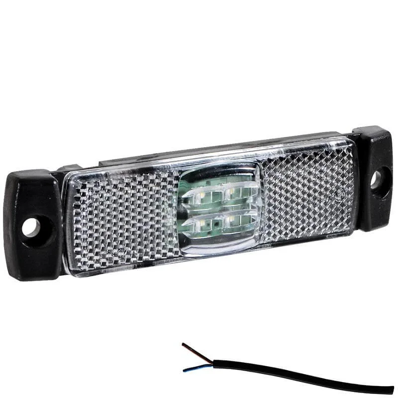 LED Positionsleuchte weiß | 12-24v | 50cm Kabel | M10MV-100W