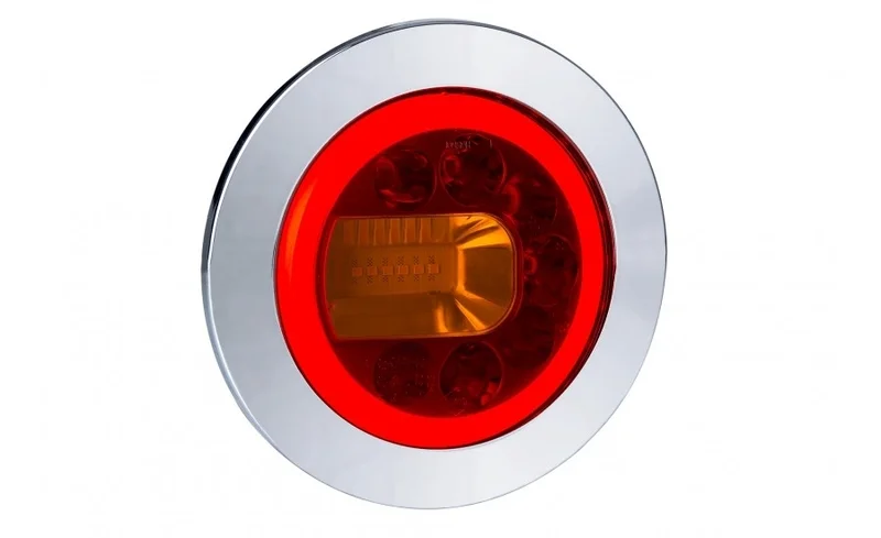 Links | LED-Kombileuchte 120mm. Einbau | 12-24v | 1.5m. Kabel | VC-2911