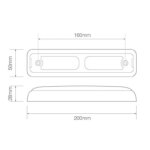 LED Rücklicht slimline | 12-24v | 40cm Kabel | 200BSTIME – Bild 2