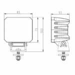 LED Arbeitsscheinwerfer quadratisch | 3800 Lumen | 40Watt | eingebauter Deutsch-Stecker | 9-36v | WF-4038V – Bild 9