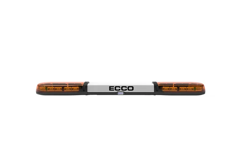 LED-Warnbalken amber | Serie 13 | ECE-R65 amber | weißes Zentrum | 1250mm | 24 LE | 13-01007-E