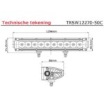 LED bar | 250 Watt | 24900 Lumen | 9-30v | 40cm. Kabel | Deutsch Stecker | TRSW12270-50C – Bild 5