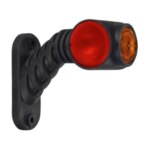 Rechts | LED Begrenzungsleuchte rot-weiß-amber | 12-24v | 50cm. Kabel | MB-4762RWA