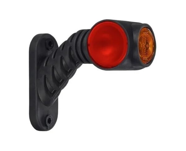 Rechts | LED Begrenzungsleuchte rot-weiß-amber | 12-24v | 50cm. Kabel | MB-4762RWA