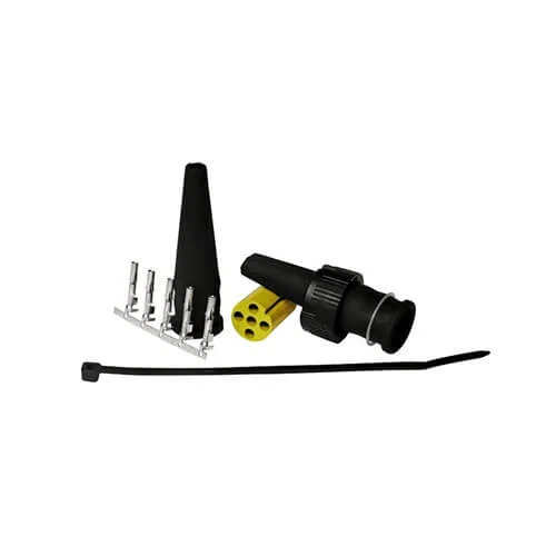 Links | 5-PIN Bajonett-Anschluss | mit 200cm Kabel | V10AC-201B5
