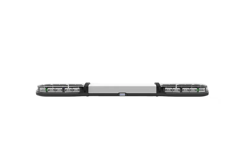 LED-Warnbalken amber | 13 Serie | ECE-R65 amber | transparent | weiß Mitte | 1250mm | 24 LE | 13-01008-E