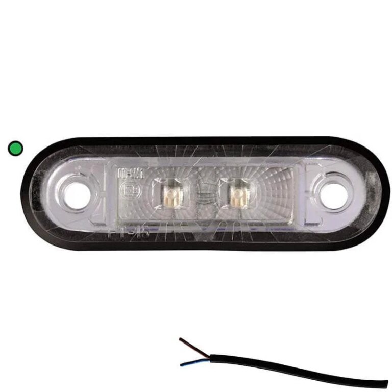 LED Positionsleuchte grün | 12-24v | 50cm Kabel | M10MV-200G