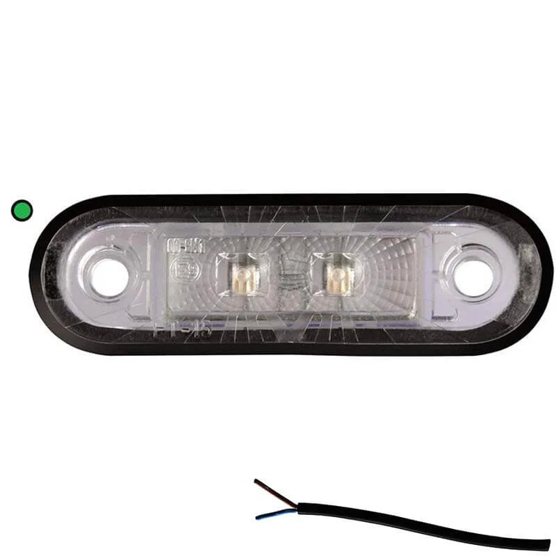 LED Positionsleuchte grün | 12-24v | 50cm Kabel | M10MV-200G