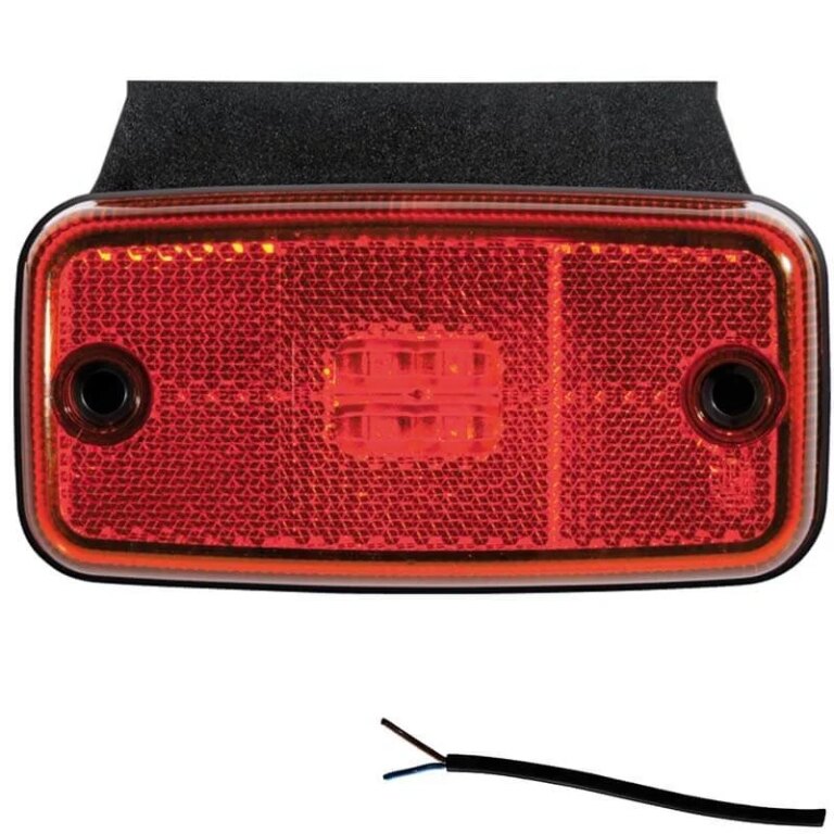 LED Positionsleuchte rot | 12-36v | 50cm Kabel | M10MV-650R