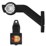 Rechts | LED Begrenzungsleuchte mit abgewinkeltem Griff | 12-24v | 1,5mm². Stecker | M10BV-722RWA – Bild 2