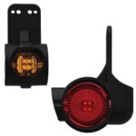 Links | LED Begrenzungsleuchte mit kurzem Griff | 12-24v | 1,5mm². Stecker | M10BV-821RWA – Bild 2