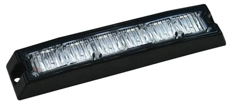 R65 Slimline LED Blitzer | 6 LEDs | Gelb | 10-30v | SLED6DVAR65