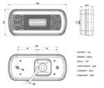LED Rücklicht ohne Kennzeichenleuchte | 12-36v | 100cm. Kabel | V10C5-600 – Bild 6