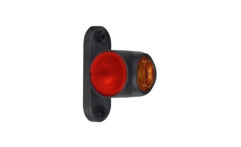 LED Begrenzungsleuchte rot-weiß-amber | 12-24v | 50cm. Kabel | MB-4700RWA