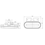 LED Positionsleuchte weiß | 12-24v | 0,75mm². Stecker | M10MV-760W – Bild 2