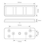 LED Rücklicht ohne Kennzeichenbeleuchtung | 12-24v | 40cm Kabel | 283WARM – Bild 5