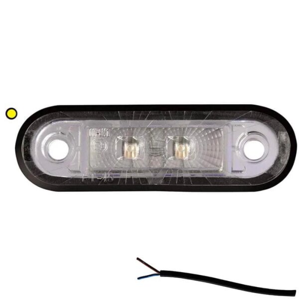 LED Umrissleuchte amber | 12-24v | 50cm Kabel | M10MV-200A