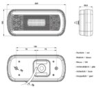 LED Rücklicht mit Kennzeichenbeleuchtung | 12-36v | 100cm. Kabel | V10C6-620 – Bild 7