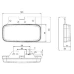 LED Positionsleuchte amber | 12-24v | 0,75mm². Stecker | MV-1260A – Bild 2