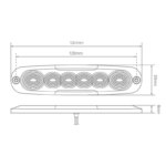 LED-Rückfahrlicht ultrakompakt | 12-24v | 25cm. Kabel | 12WM – Bild 4