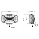 OZZ XO 1 LED Fernscheinwerfer | schwarz oval | 8160 Lumen | 88105 – Bild 4