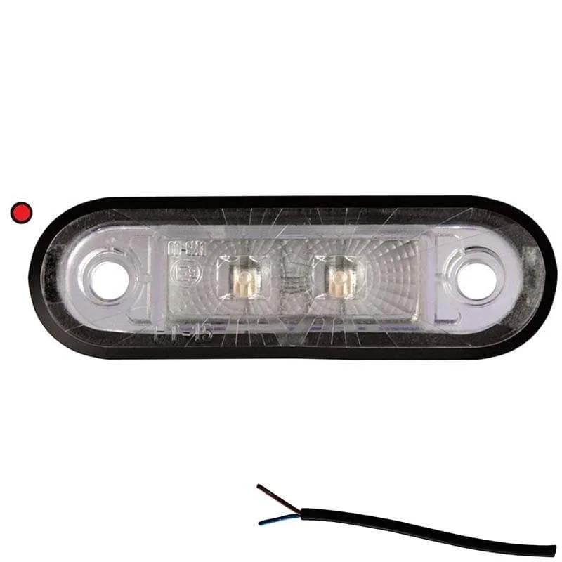 LED Positionsleuchte rot | 12-24v | 50cm Kabel | M10MV-200R