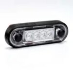 LED Umrissleuchte eingebaut blau 12-24v 0.15m Kabel | MV-2400B.1