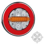 LED Rücklicht Y-Homologation ohne Kennzeichenbeleuchtung | 12-36v | 5-PIN | V10C3-840B5