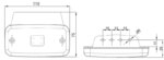 LED Positionsleuchte amber | 12-24v | 0,75mm². Stecker | M10MV-660A – Bild 2